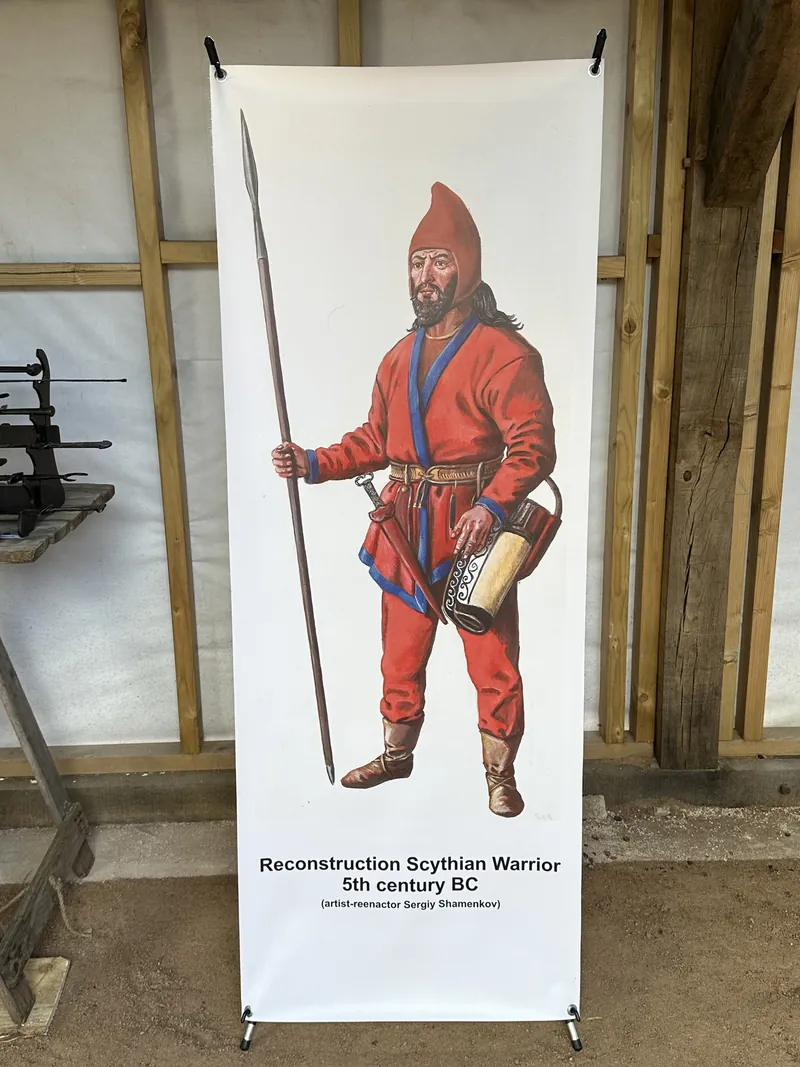 The Scythian warrior banner in the timber hall
